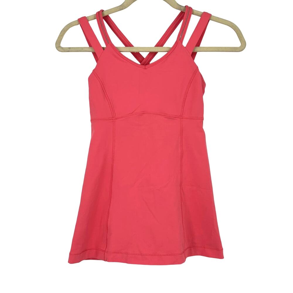 Lululemon Happy‎ Strappy Tank in Pink Lemonade Size 4